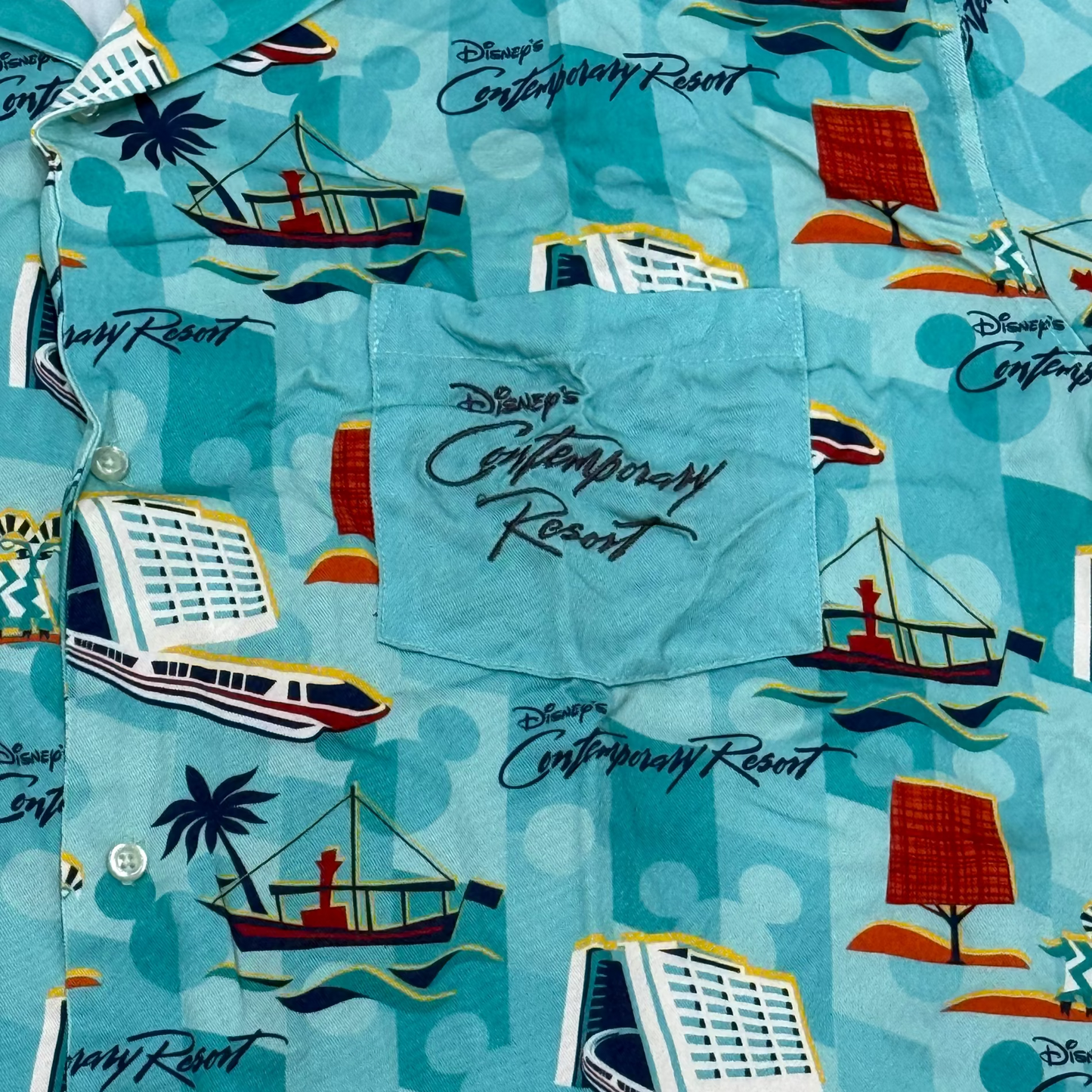 Disney Contemporary Resort Pocket Button Shirt