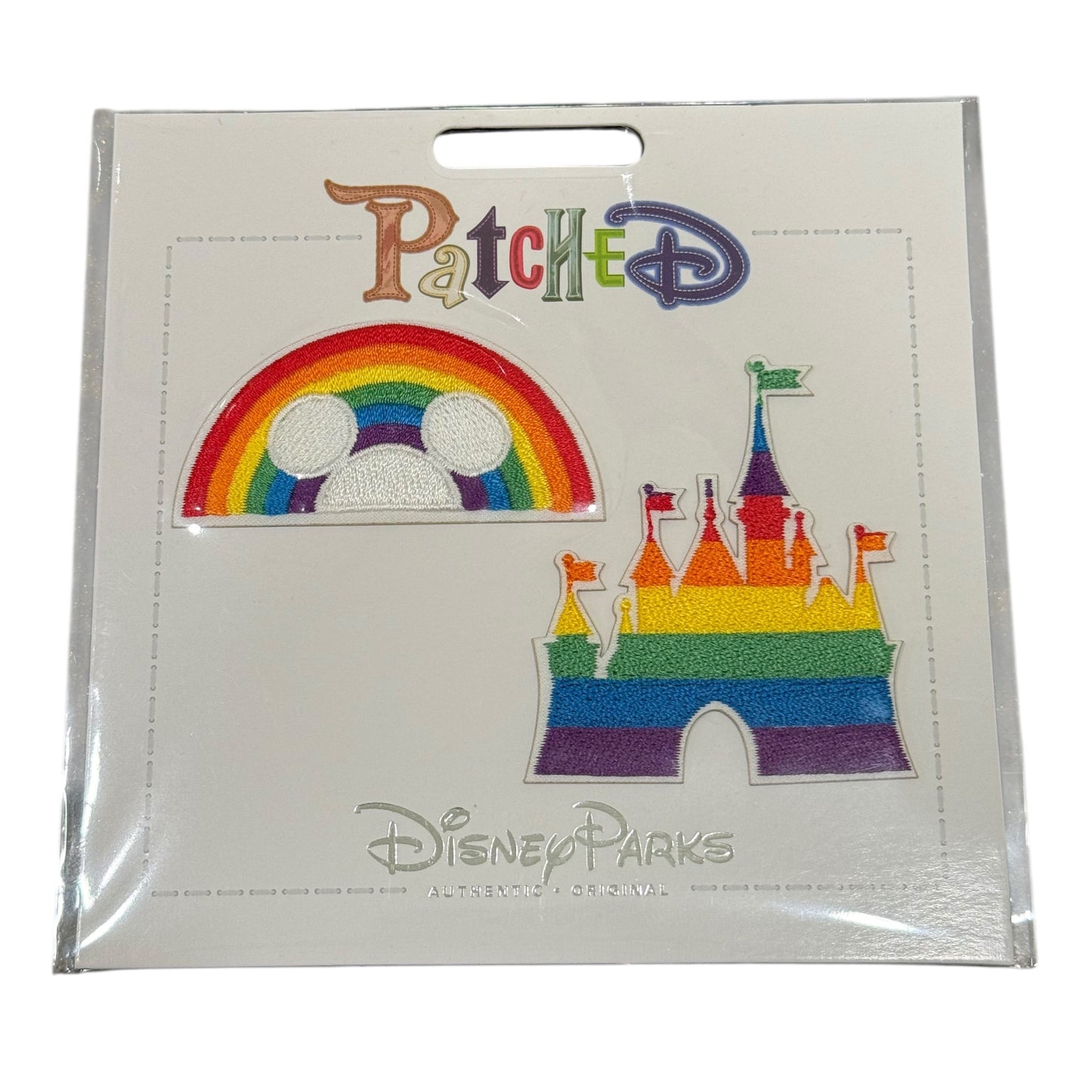 Disney Castle Mickey Rainbow Pride Patch Set