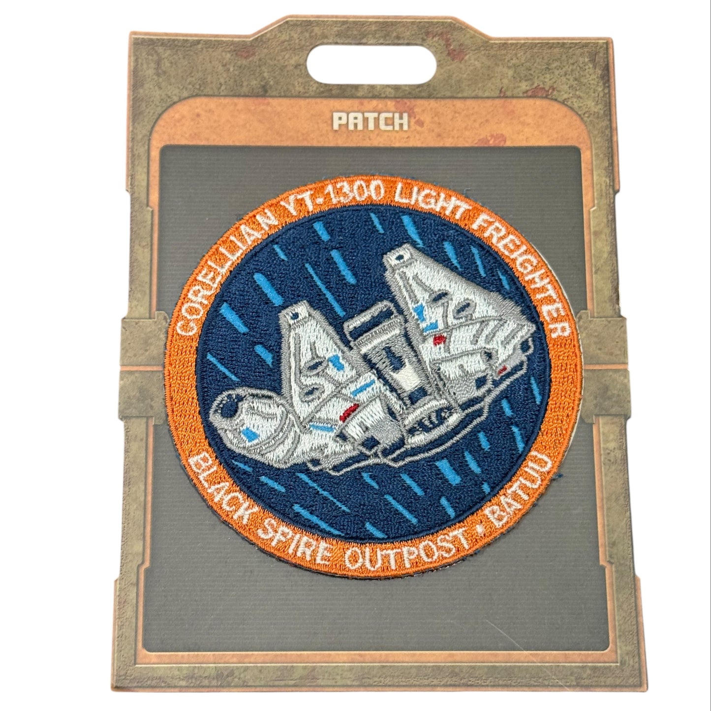 Disney Star Wars Galaxy Edge Black Spire Patch-Millennial Falcon Batuu