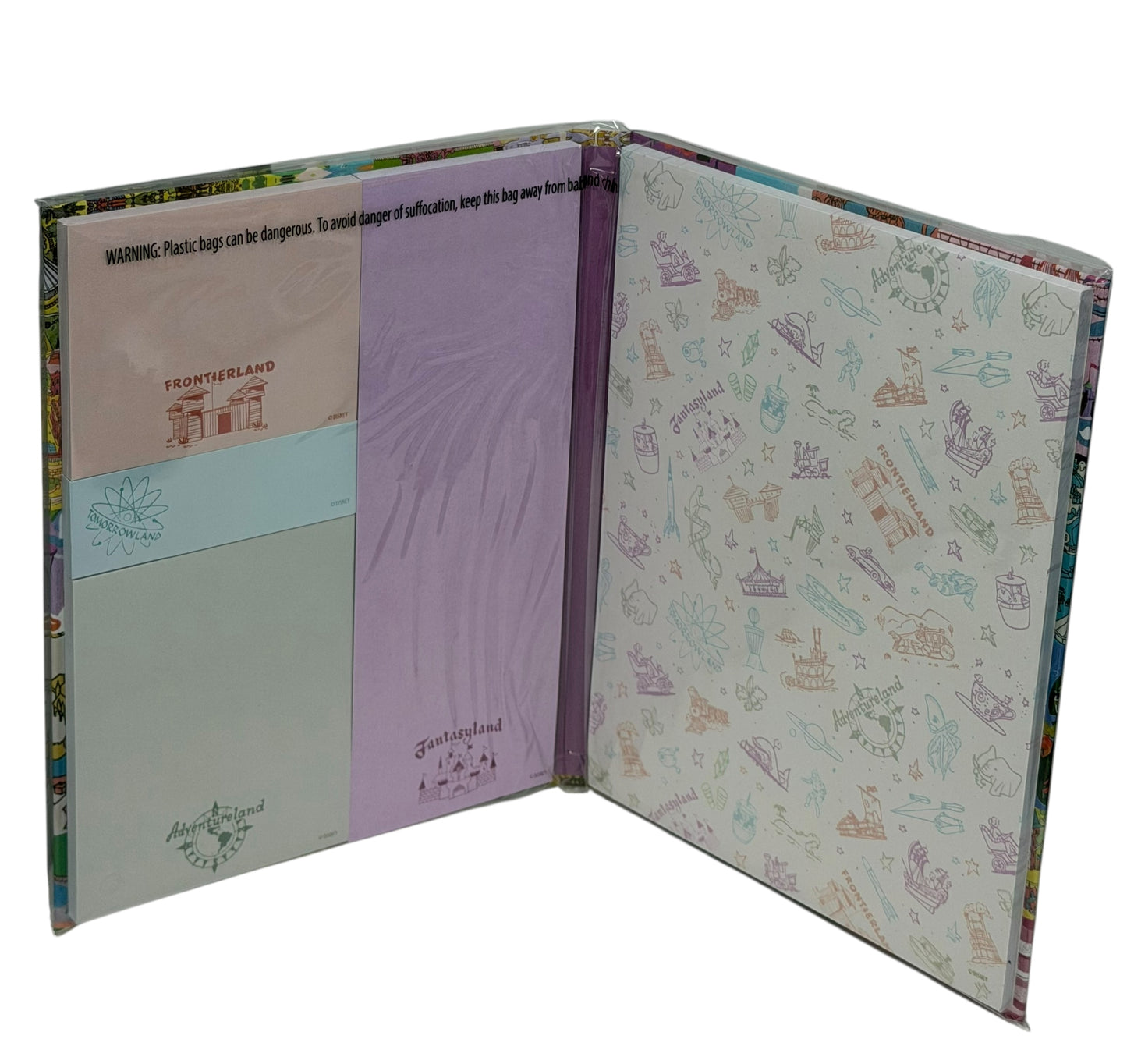 Disney Park Maps Brouchure Icons Notepad and Sticky Pads