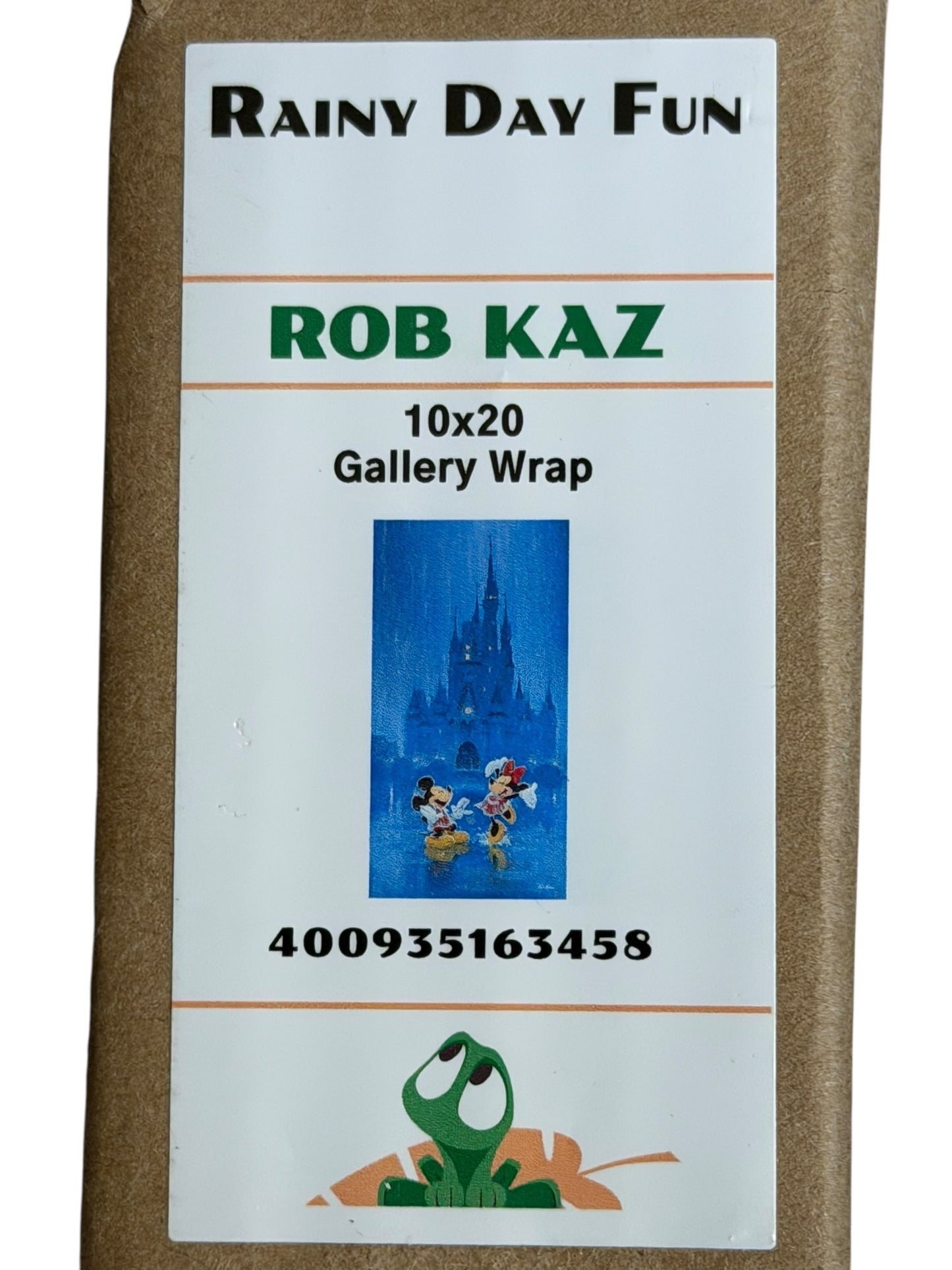 Disney “Rainy Day Fun” by Rob Kaz 10x20” Wrapped Canvas