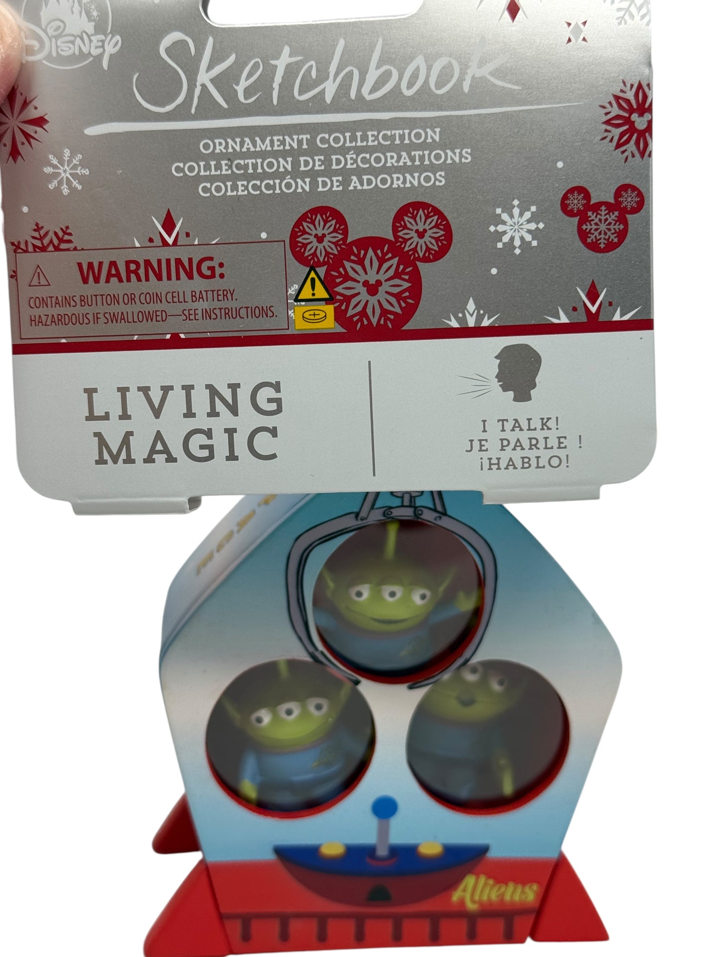 Disney Pixar Toy Story Aliens Ornament-Talking