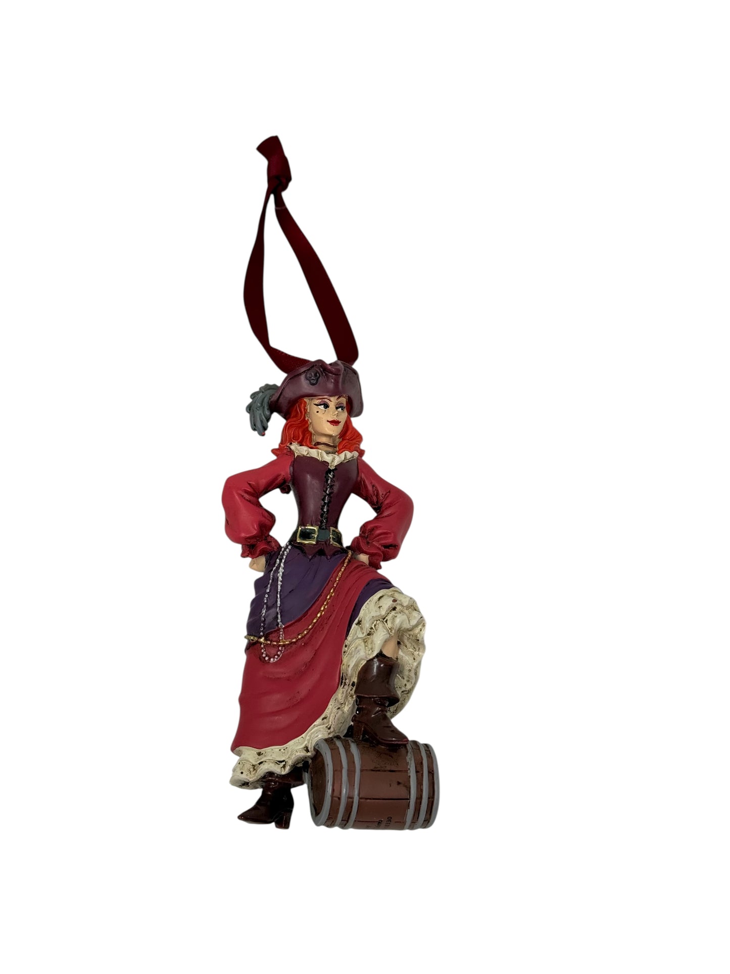 Disney Pirates of the Caribbean Ornament Red with Barrel