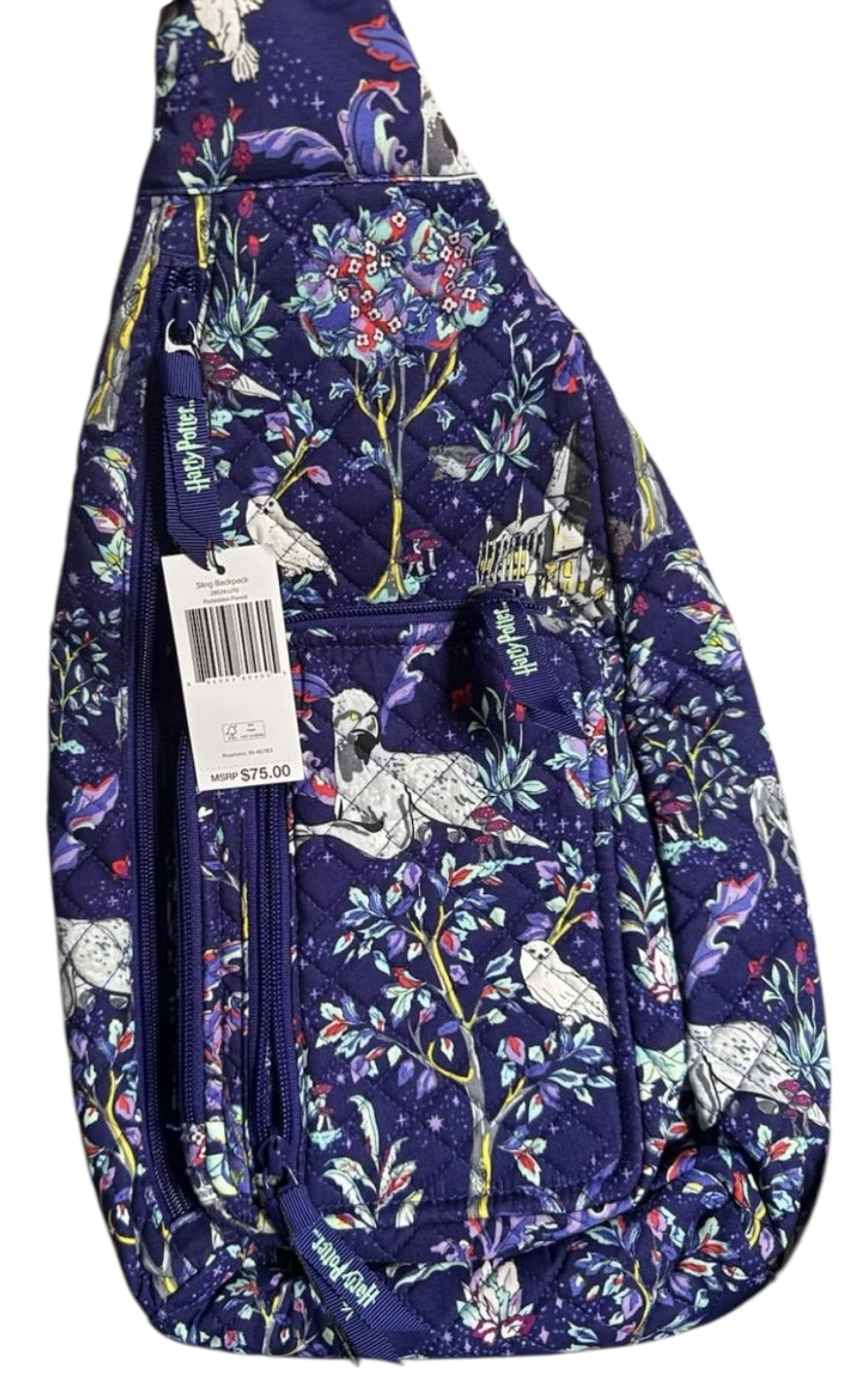 Vera Bradley Harry Potter Fornidden Forest Sling Backpack