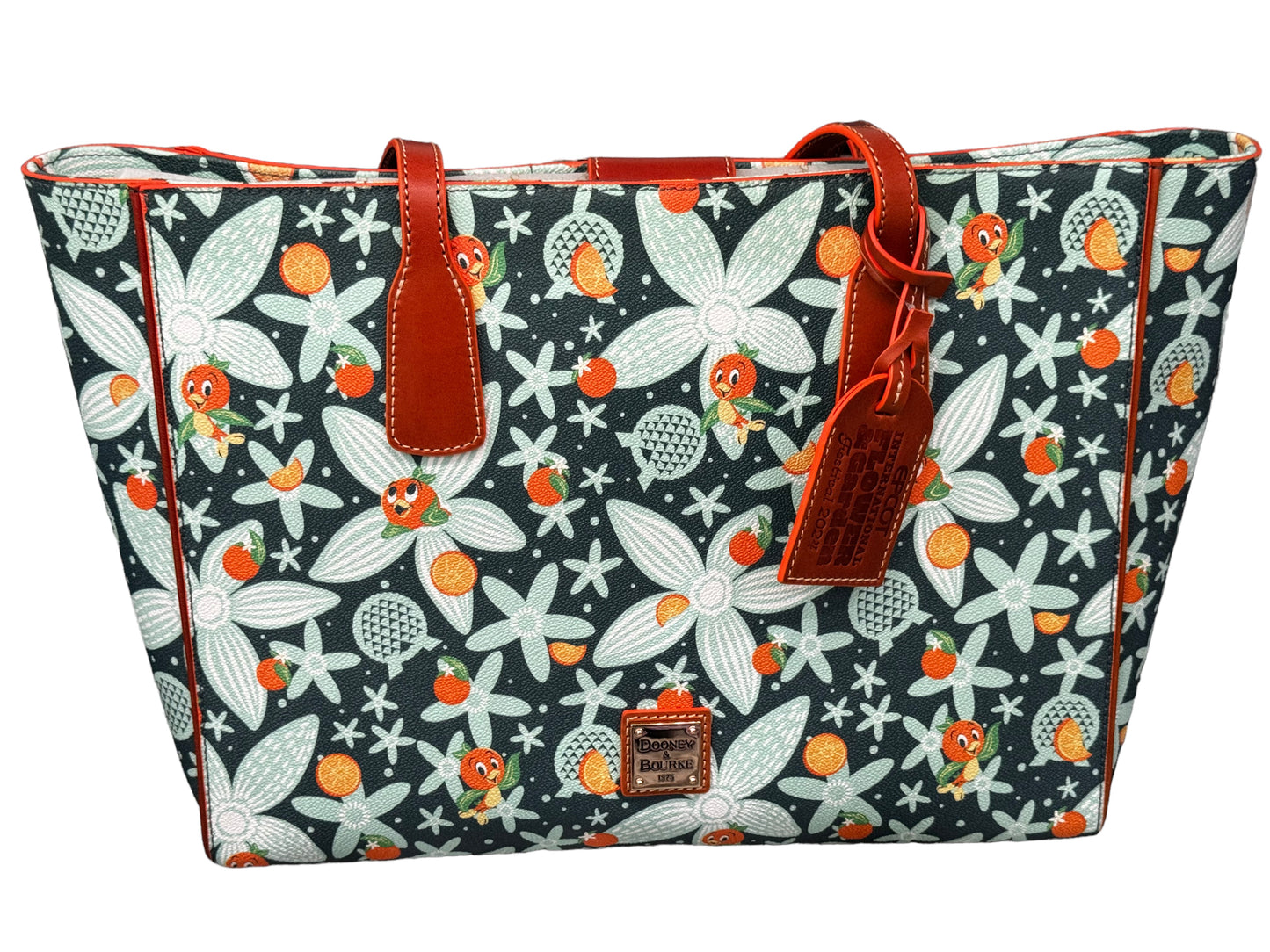 Disney Orange Bird Dooney & Bourke Tote Epcot Flower & Garden