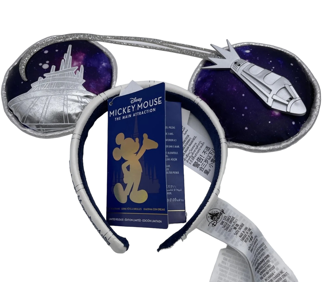 Disney Mickey Main Attraction Space Mountain Ears Headband.
