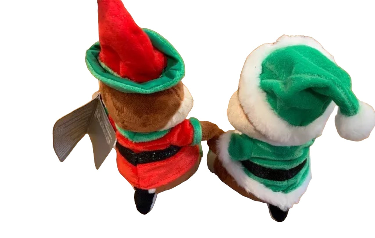 Disney Chip 'n Dale Peppermint Holiday Christmas 2020 Small Plush Set