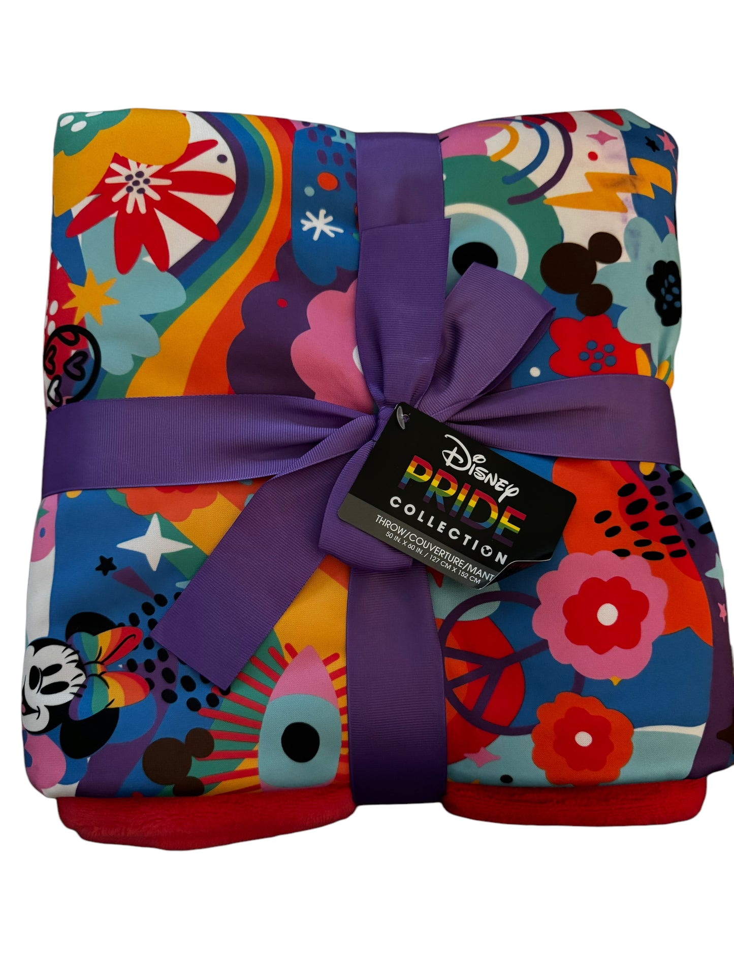 Disney Throw Blanket - Mickey & Minnie - Pride Rainbow Collection