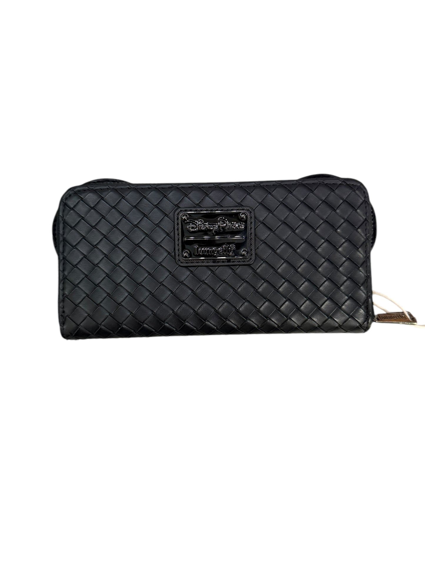 Disney Parks Mickey Black Woven Loungefly Wallet