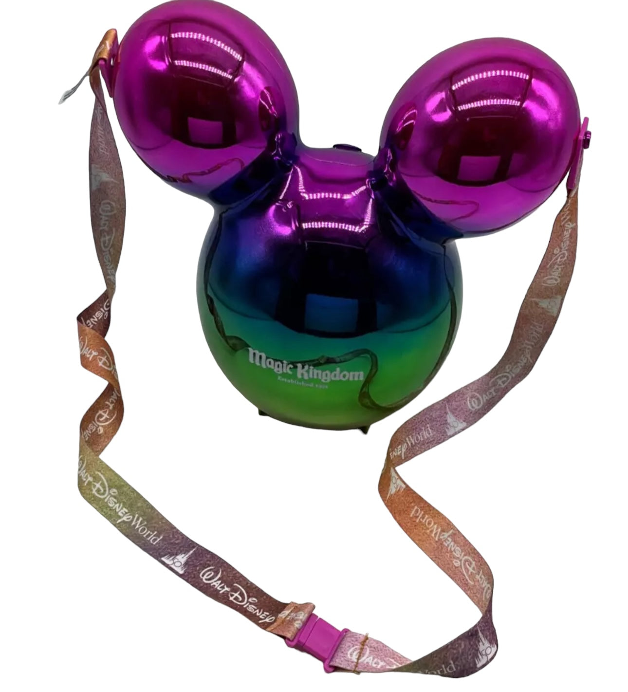 Disney Parks Mickey Balloon Metallic Rainbow Pride Popcorn Bucket