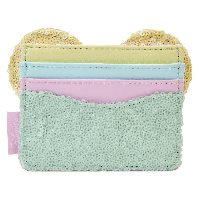 Disney Minnie Mouse Pastel Sequin Loungefly Card Holder