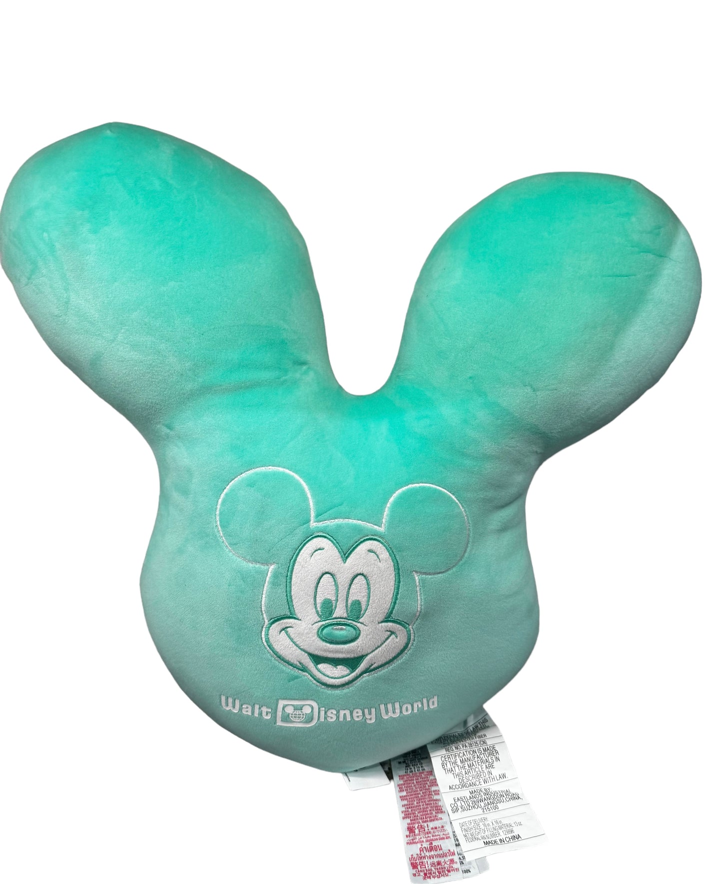 Walt Disney World Embroidered Mickey Balloon Plush Pillow