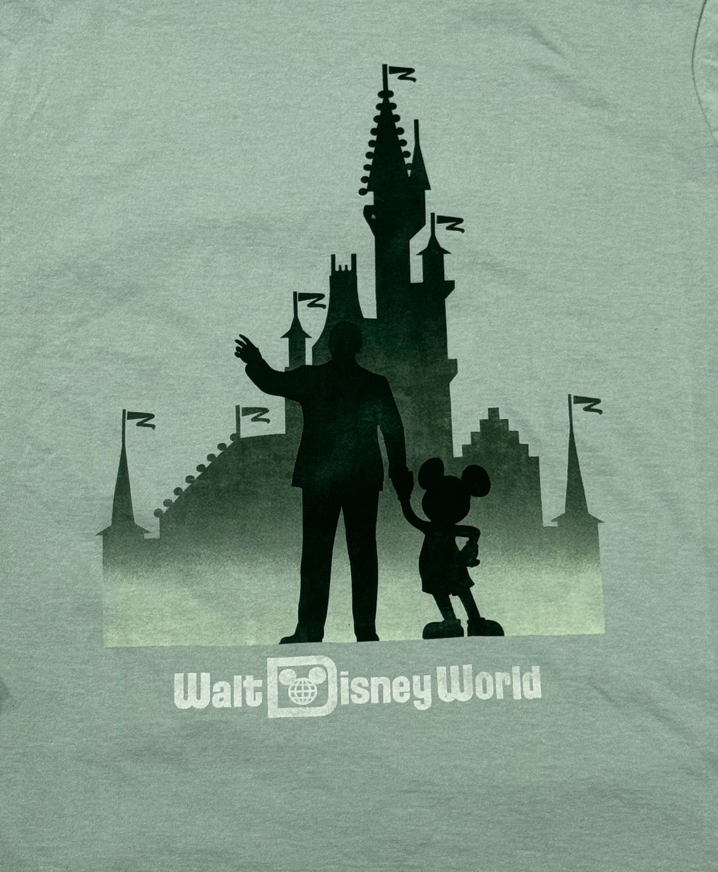 Walt Disney World Mickey & Walt Partners Castle Long Sleeve Shirt Large