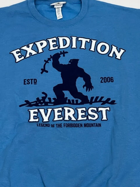 Disney Animal Kingdom Expedition Everest Yeti Pullover Sweatshirt Blue