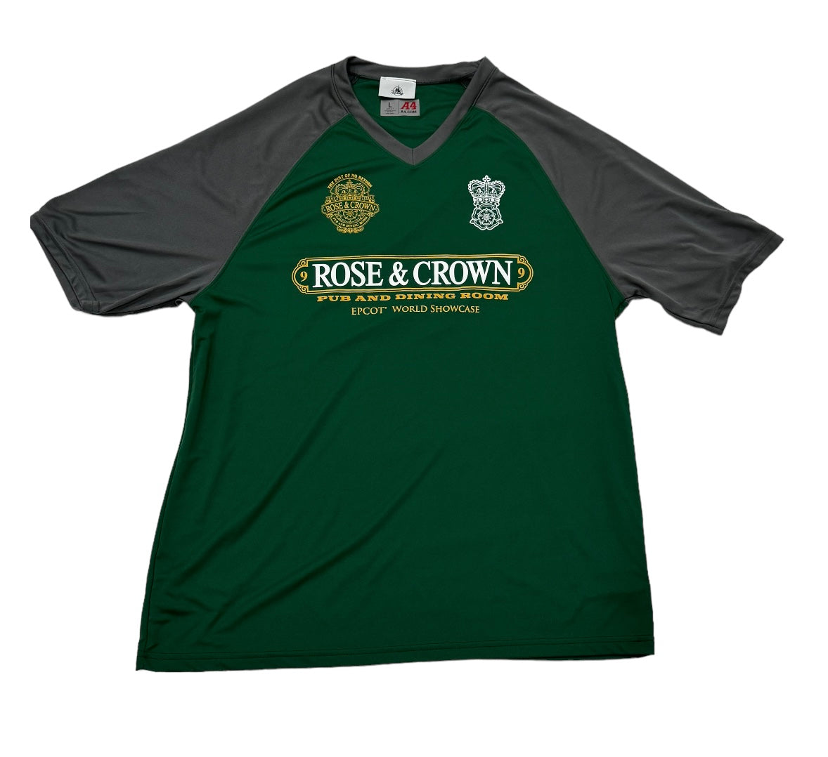 Disney Epcot UK Pavilion Rose & Crown Soccer Jersey-Green