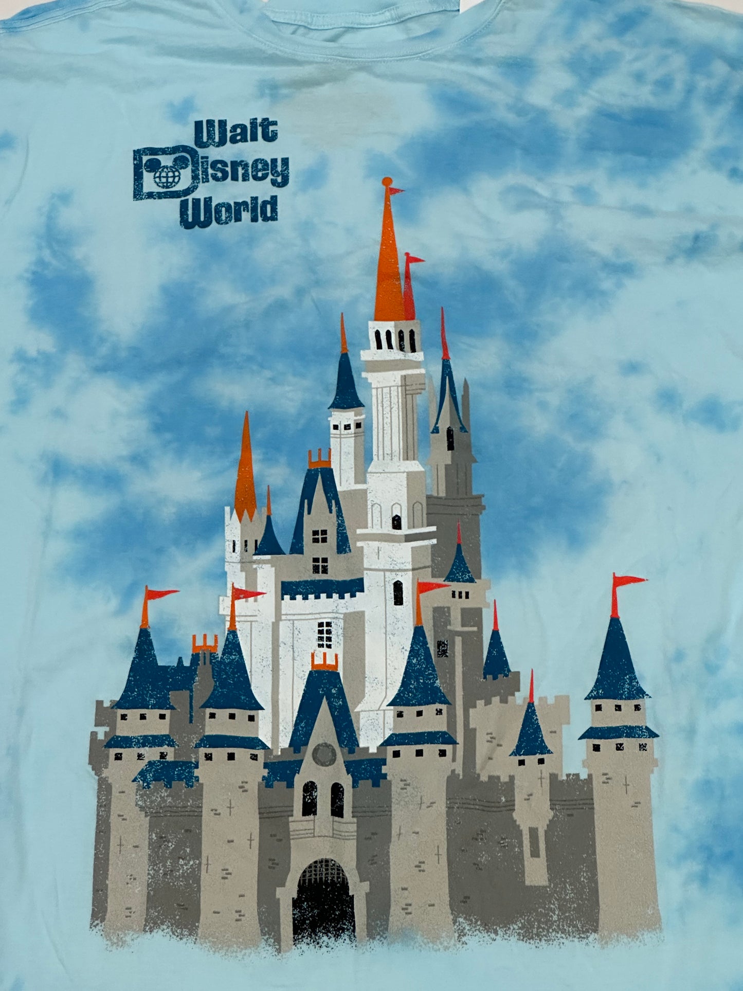 Walt Disney World Cinderella Castle Tie Dye Shirt Large