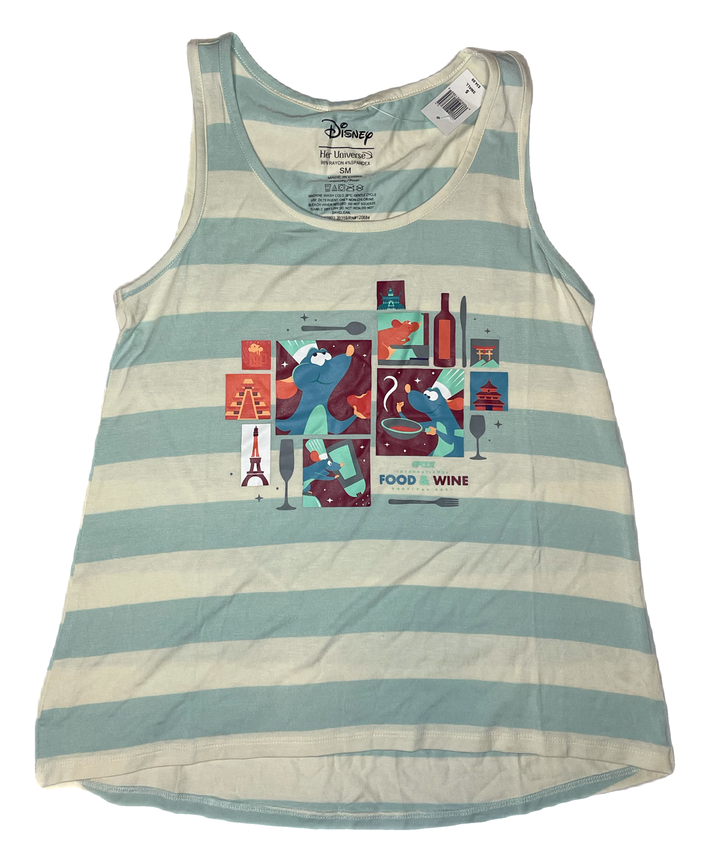 Disney Epcot Food and Wine Festival 2021 Ratatouille Remy Tank Top Shirt by Her