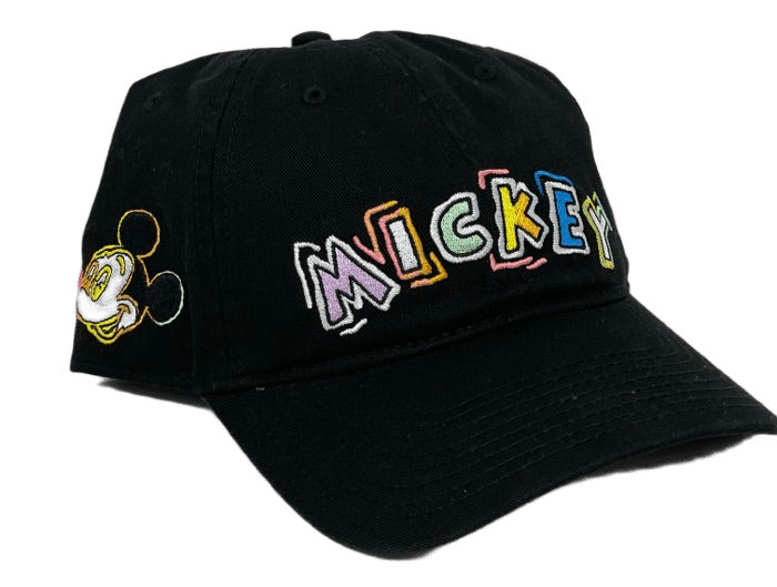 Disney Mickey Colorful Embroidered NEFF Baseball Hat
