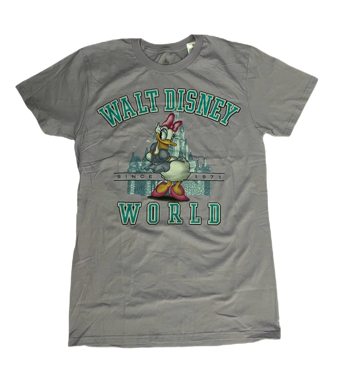 Walt Disney World Daisy Castle 1971 Purple Shirt Large