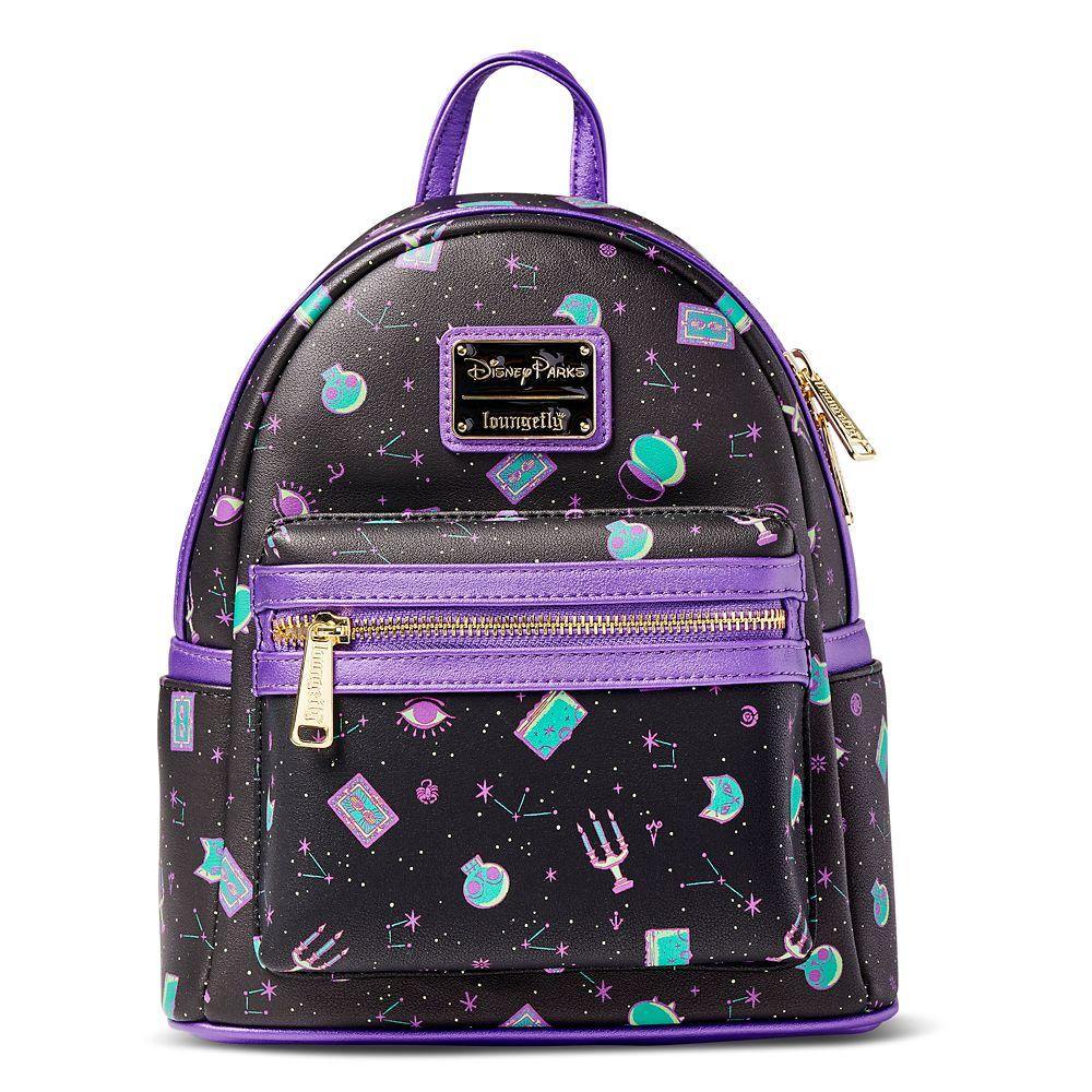 hocus pocus binx plush mini backpack Loungefly Disney Tarot Bambola Toymaster shaped rings Shiny gold hardware Front zipper pocket Side drop pockets Applique Funko: Loungefly Exclusive: Hocus Pocus