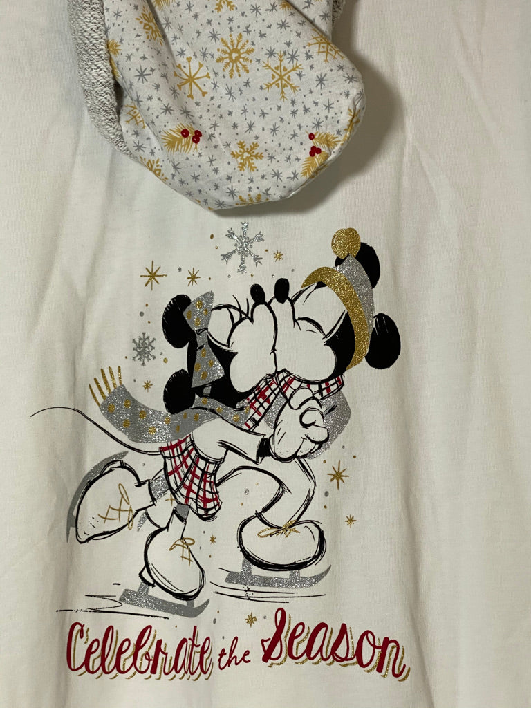Disney Mickey and Minnie Gold and Silver Metallic Zip Up Hoodie
