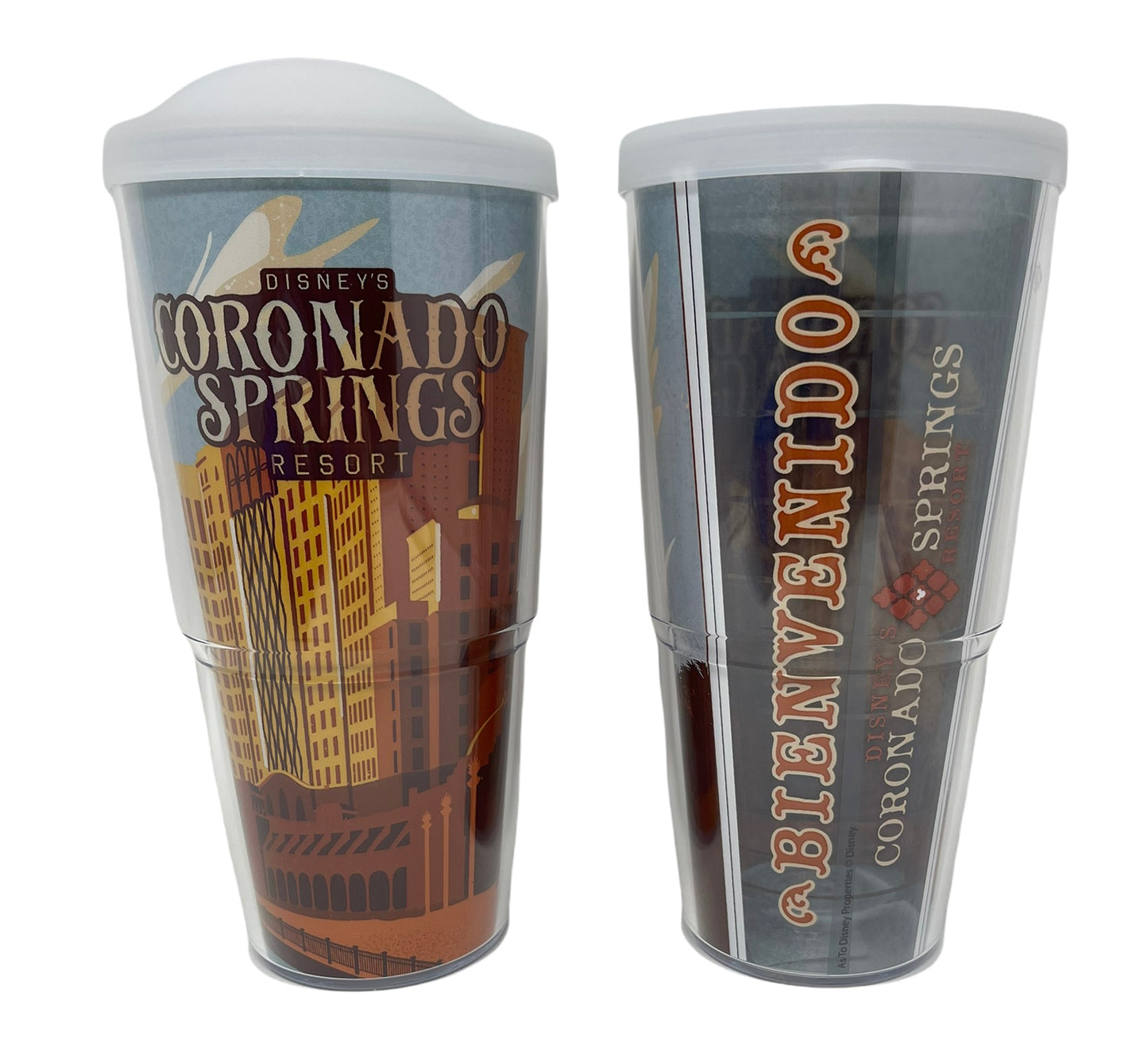 Disney Coronado Springs Beinvenido Tervis Tumbler Cup with Lid