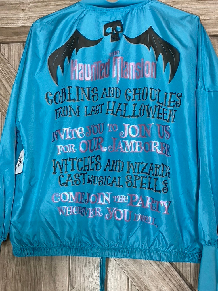 Disney Haunted Mansion Madame Leota Zip Up Wind Breaker Jacket