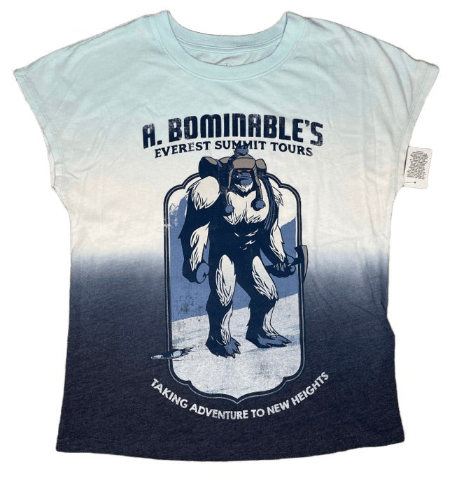 Disney Animal Kingdom A. Bominable’s Everest Yeti Women’s Ombre Shirt XS
