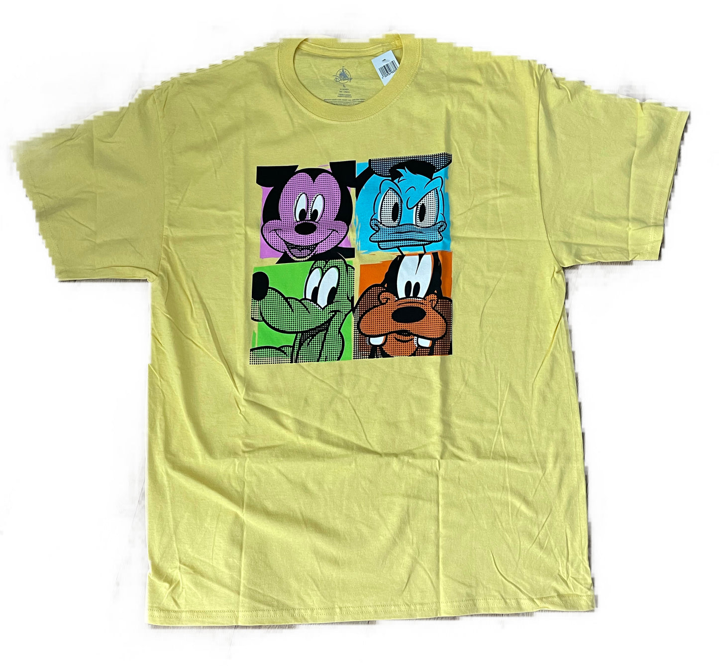 Disney Mickey, Donald, Pluto, Goofy Collage Shirt