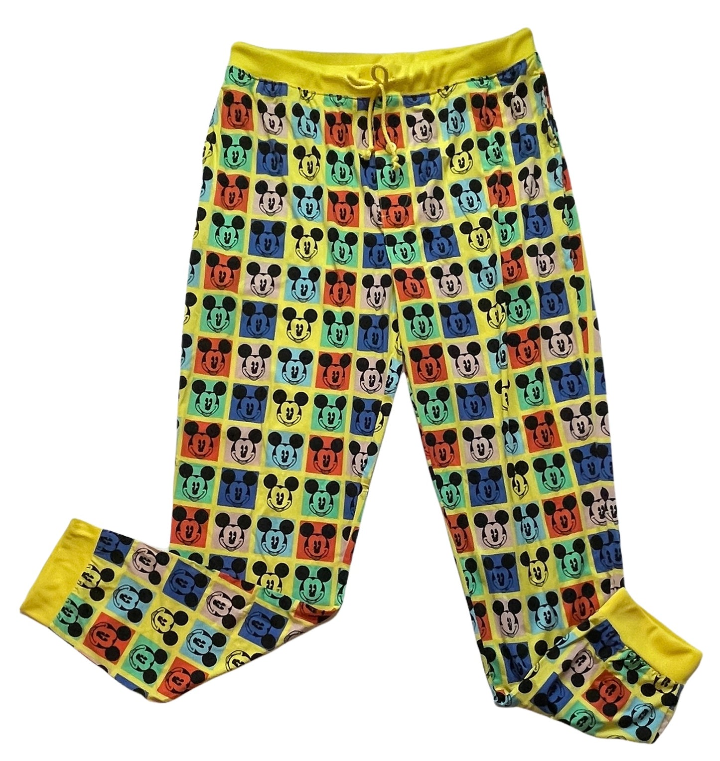 Disney Colorful Mickey Lounge Jogger Pajama Pants Medium