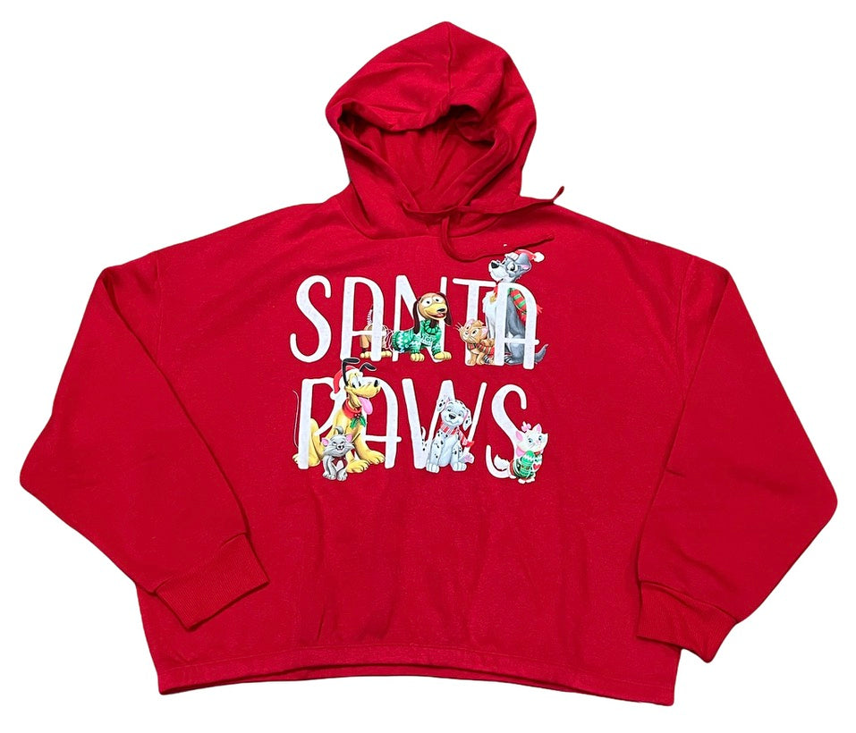 Disney Santa Paws Cat and Dog Holiday Pullover Hoodie-Christmas 2021