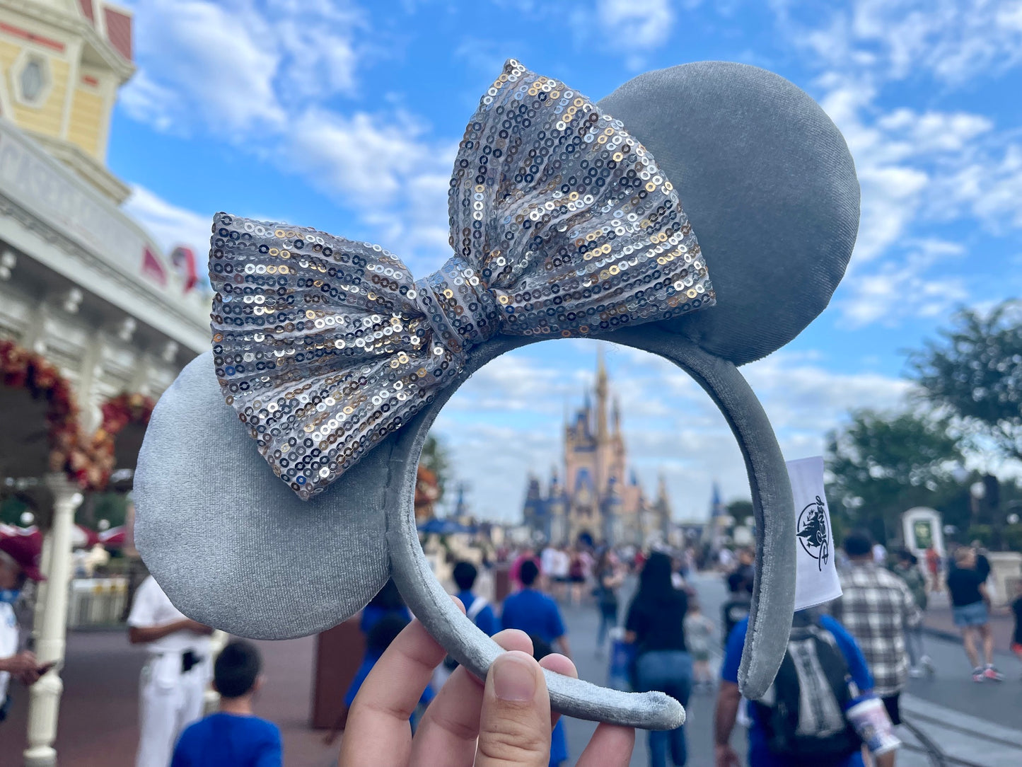 Disney Winter Frost Minnie Ear Headband