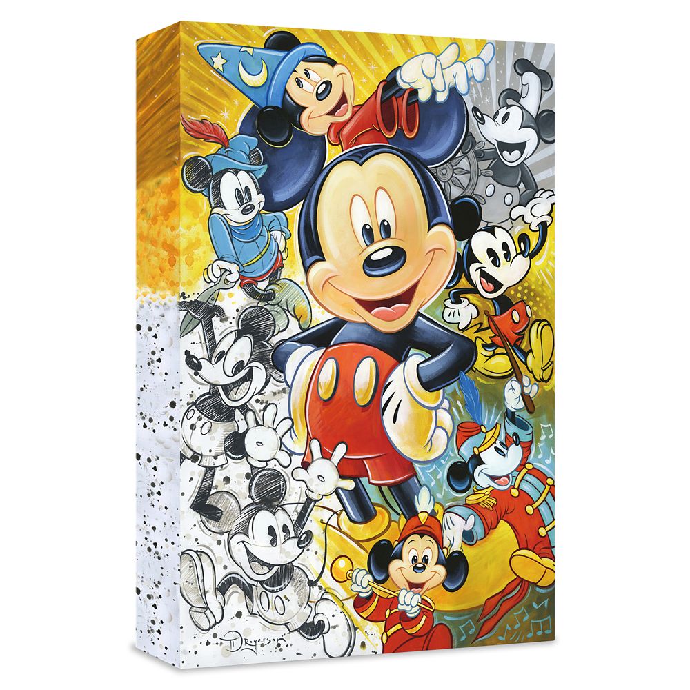 Disney “90 Years of Mickey Mouse'' Giclée on Canvas by Tim Rogerson – Limited Ed