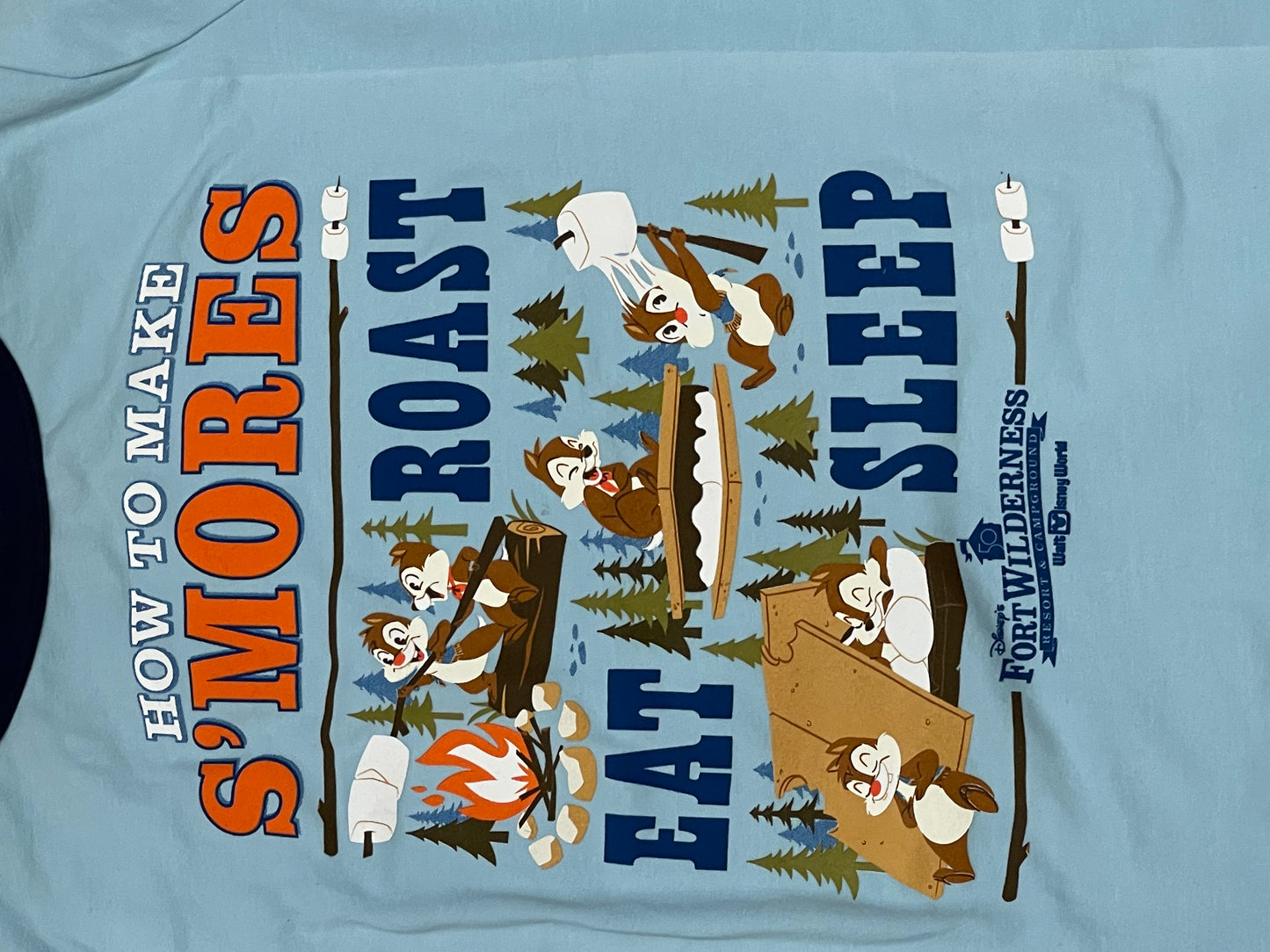 Disney Fort Wilderness 50th Anniversary Chip and Dale Ringer Kids Shirt