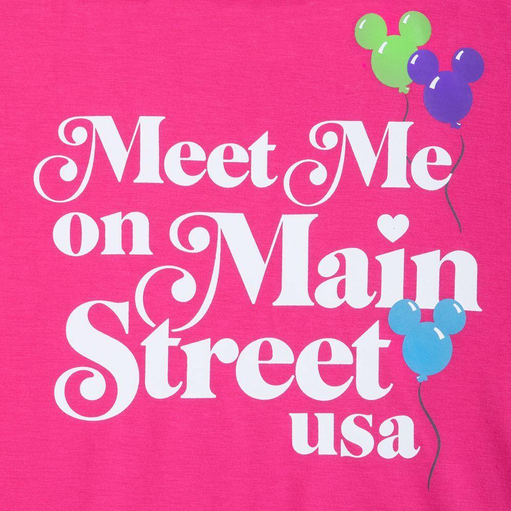 Disney Mickey Balloons Main Street U.S.A. T-Shirt Women XS - World of Treasures
