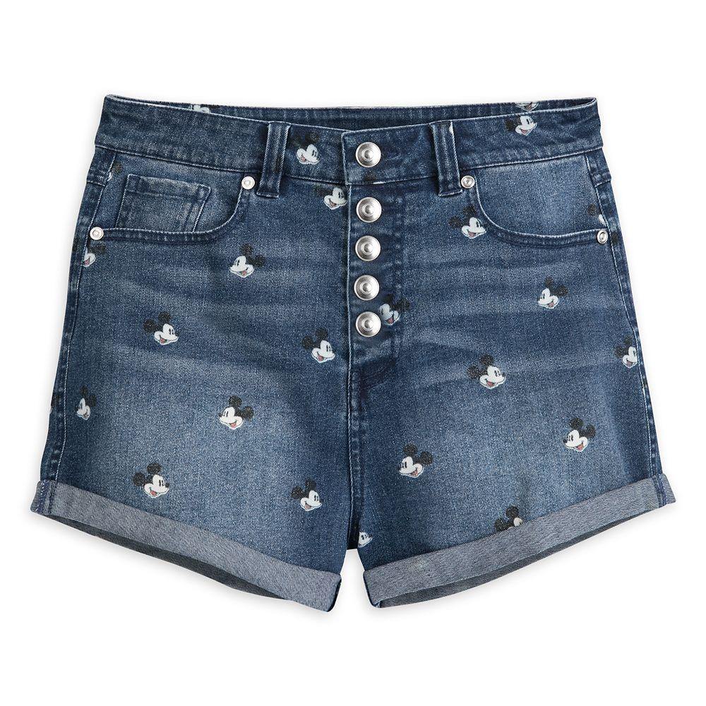 Disney Mickey Mouse Denim Mickey Denim Shorts Mickey Mouse Denim
