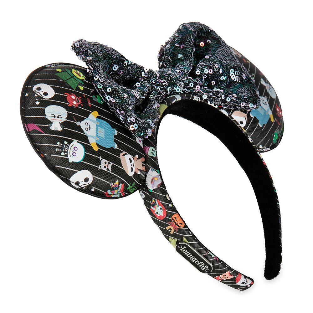 Disney The Nightmare Before Christmas Minnie Mouse Ear Headband by Loungefly - World of Treasures