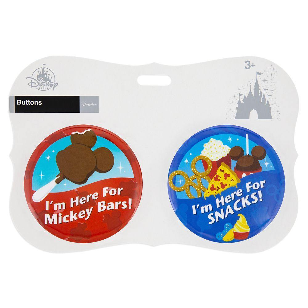 Disney Parks ''I'm Here for ...'' Food Button Set - World of Treasures