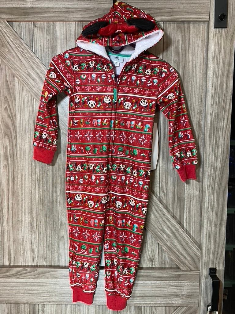 Disney Minnie Mouse Holiday One-Piece Bodysuit Sleeper for Women