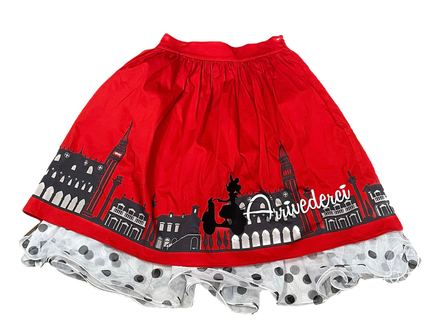 Disney Epcot Italy Arrivederci Minnie Dress Shop Skirt