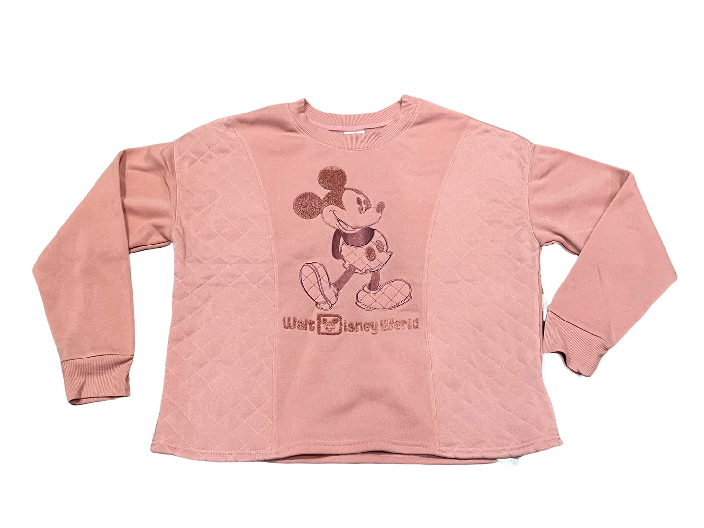 Disney Embroidered Mickey Quilted Pullover