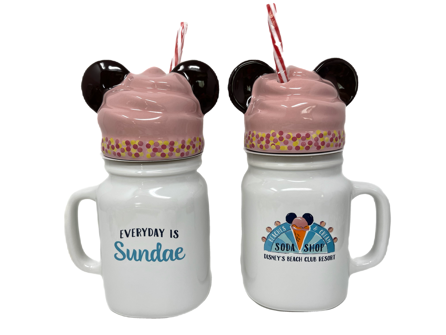Disney Beach Club Resort Beaches & Cream Soda Shop Mickey Ice Cream Mug