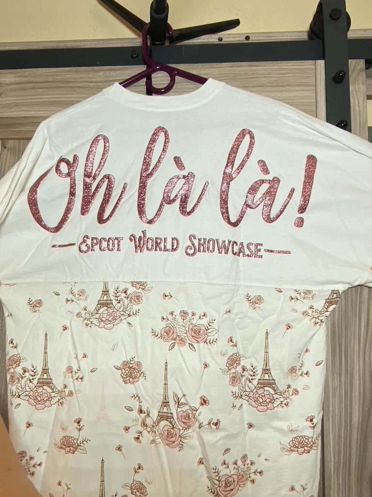 Disney Epcot World Showcase France Minnie Ooh La La Spirit Jersey