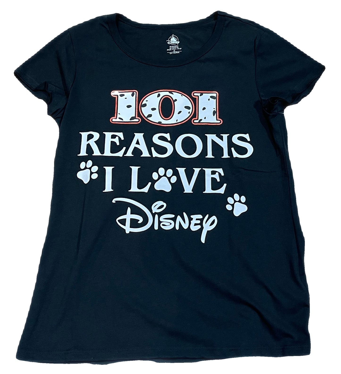 Disney 101 Dalmatians ''Reasons I Love Disney'' Dogs T-Shirt for Adults