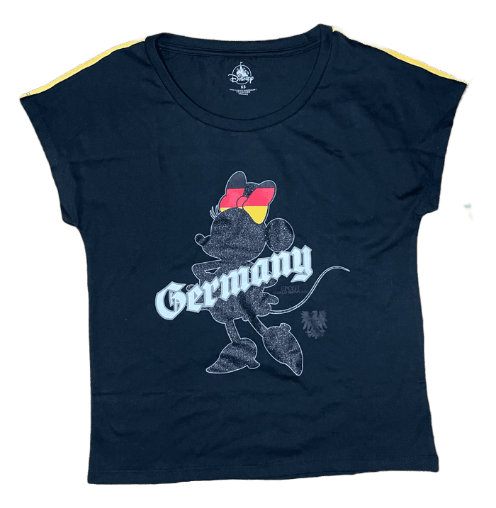 Disney Epcot Germany World Showcase Glitter Minnie Shirt Medium