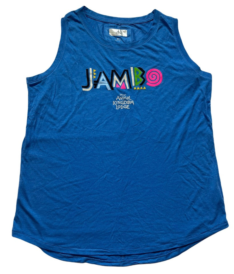Disney Animal Kingdom Lodge Jambo Tank Top Shirt XL