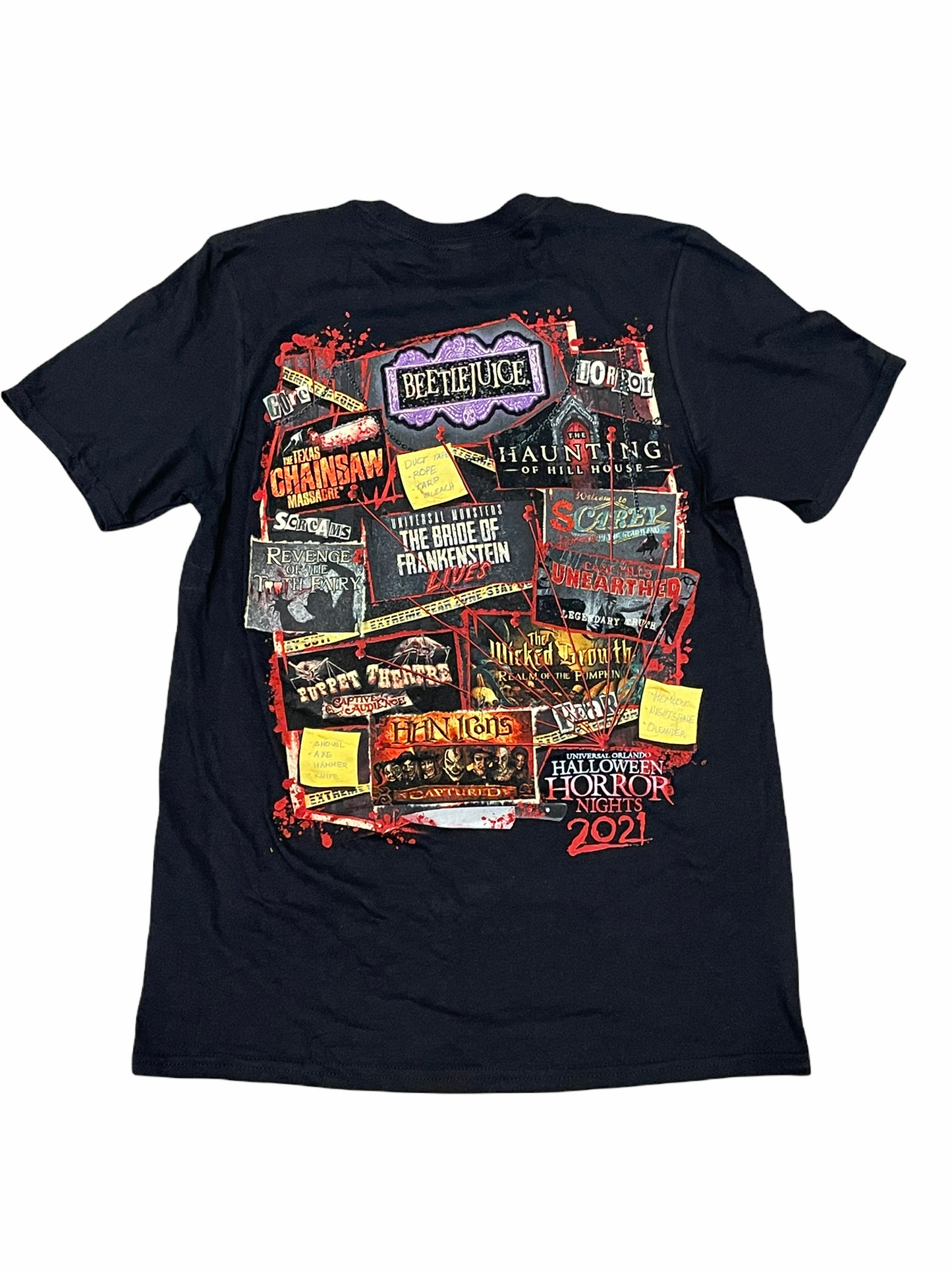 Universal Studios Halloween Horror Nights Don’t Go Alone Shirt xxs