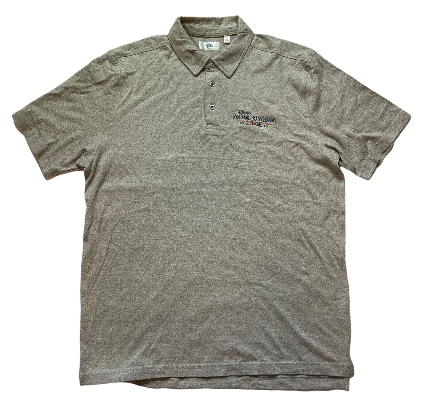 Disney Animal Kingdom Lodge Embroidered Polo-Sand XL