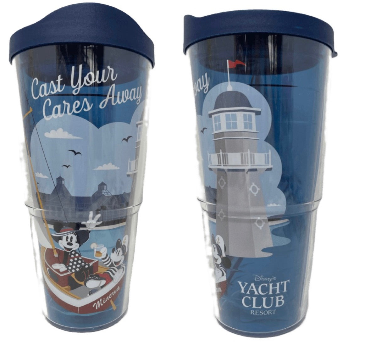 Disney Yacht Club Resort Mickey and Minnie Cast Your Cares Away Tervis