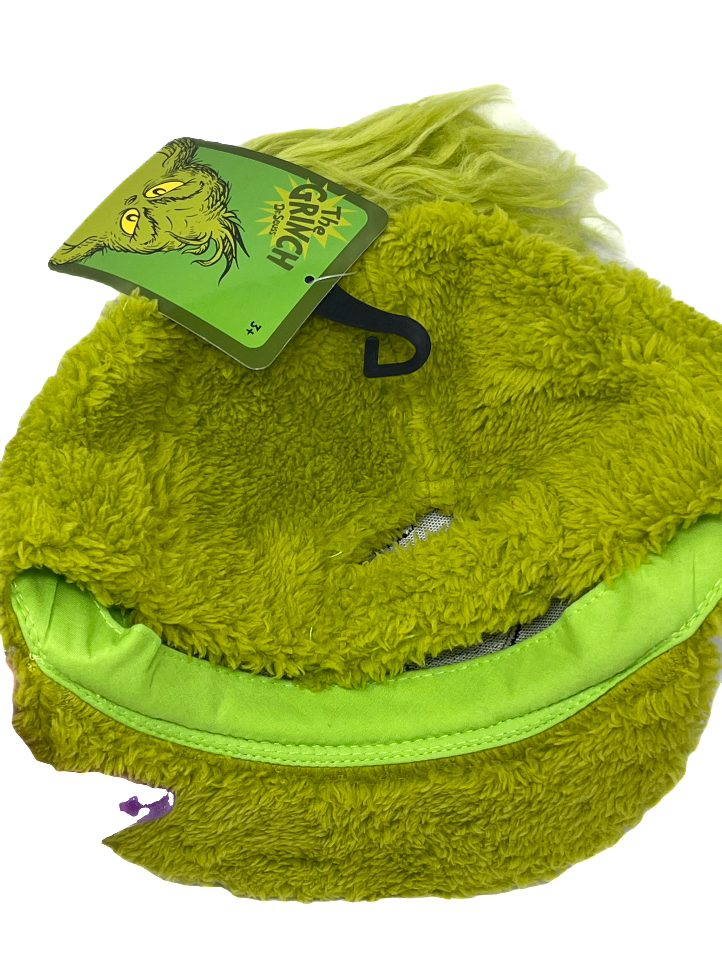 Universal Studios Dr Seuss The Grinch Fuzzy Baseball Hat for Adults